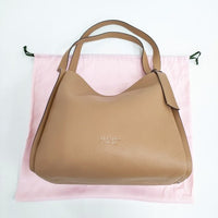 Kate Spade KNOT LARGE SHOULDER BAG トートバッグ ショルダーバッグ ブラウン レディース ケイトスペード【中古】5-0918G∞