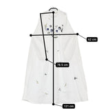 l'atelier du savon ひらひらパンジーかぎ針と刺繍ワンピース 定価24200円 25SS ホワイト レディース アトリエドゥサボン【中古】5-0531M♪