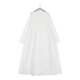 bulle de savon キュプラコットンローンナチュラルトリプルワッシャーピンタックワンピース 25SS ホワイト ビュルデサボン【中古】5-0531M♪