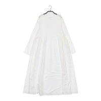 bulle de savon キュプラコットンローンナチュラルトリプルワッシャーピンタックワンピース 25SS ホワイト ビュルデサボン【中古】5-0531M♪