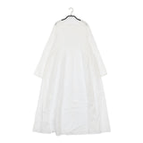 bulle de savon キュプラコットンローンナチュラルトリプルワッシャーピンタックワンピース 25SS ホワイト ビュルデサボン【中古】5-0531M♪