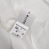 bulle de savon キュプラコットンローンナチュラルトリプルワッシャーピンタックワンピース 25SS ホワイト ビュルデサボン【中古】5-0531M♪