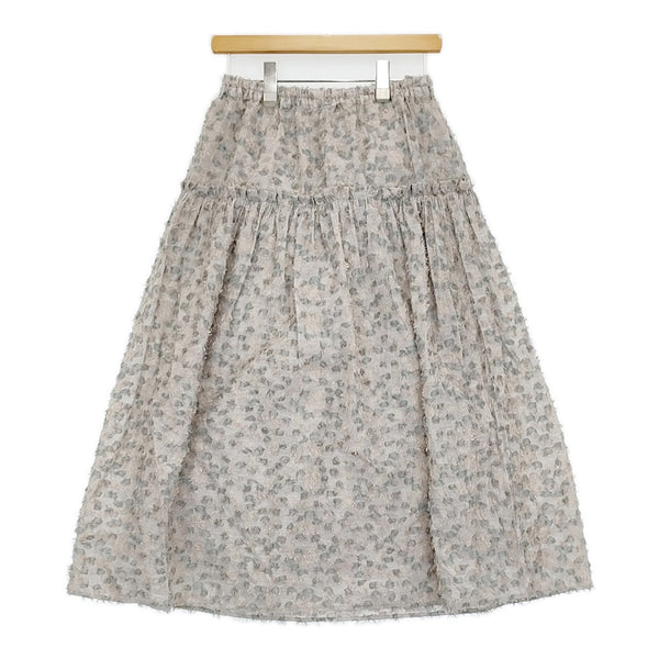 qiri 牡丹雪 ギャザースカート アンビデックス 定価29700円 6301SK004242 ロングスカート 24AW ベージュ レディース キリ【中古】5-0531M♪