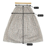 qiri 牡丹雪 ギャザースカート アンビデックス 定価29700円 6301SK004242 ロングスカート 24AW ベージュ レディース キリ【中古】5-0531M♪