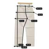 CIOTA 未使用 ホワイト スビンコットン 13.5oz ストレートデニム 29 定価29700円 デニムパンツ オフホワイト レディース シオタ【中古】5-0610G♪