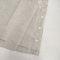 BRU NA BOINNE 新品 ボーダーシャツロンT2号 L 定価28600円 長袖Ｔシャツ カットソー ベージュ グレー メンズ ブルーナボイン【中古】5-0610M♪