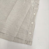 BRU NA BOINNE 新品 ボーダーシャツロンT2号 L 定価28600円 長袖Ｔシャツ カットソー ベージュ グレー メンズ ブルーナボイン【中古】5-0610M♪