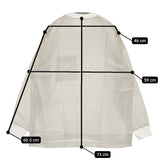BRU NA BOINNE 新品 ボーダーシャツロンT2号 L 定価28600円 長袖Ｔシャツ カットソー ベージュ グレー メンズ ブルーナボイン【中古】5-0610M♪