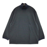 EEL 新品 Qualitee Turtle サイズXS 定価15950円 E-24566B 長袖Ｔシャツ カットソー ロンＴ ネイビー グリーン メンズ イール【中古】5-0610M♪