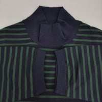 EEL 新品 Qualitee Turtle サイズXS 定価15950円 E-24566B 長袖Ｔシャツ カットソー ロンＴ ネイビー グリーン メンズ イール【中古】5-0610M♪