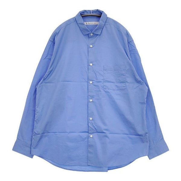 EEL コンカラシャツ M 定価20900円 E-23406A 長袖シャツ ブルー メンズ イール【中古】5-1001M∞