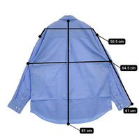 EEL コンカラシャツ M 定価20900円 E-23406A 長袖シャツ ブルー メンズ イール【中古】5-1001M∞