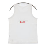 grown in the sun YELLOW/TAIL サイズXS 刺繍 タンクトップ ホワイト レディース グローンインザサン【中古】5-0610S♪
