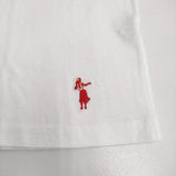 grown in the sun YELLOW/TAIL サイズXS 刺繍 タンクトップ ホワイト レディース グローンインザサン【中古】5-0610S♪