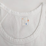 grown in the sun 78.9/BEACH サイズXS 刺繍 タンクトップ ホワイト レディース グローンインザサン【中古】5-0610S♪