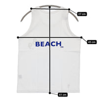 grown in the sun 78.9/BEACH サイズXS 刺繍 タンクトップ ホワイト レディース グローンインザサン【中古】5-0610S♪