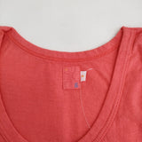 grown in the sun NUMBER 2 サイズP 刺繍 タンクトップ ピンク レディース グローンインザサン【中古】5-0610S♪