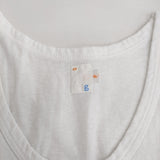 grown in the sun LUCKY 7 サイズP 刺繍 タンクトップ ホワイト レディース グローンインザサン【中古】5-0610S♪
