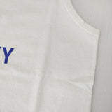 grown in the sun LUCKY 7 サイズP 刺繍 タンクトップ ホワイト レディース グローンインザサン【中古】5-0610S♪
