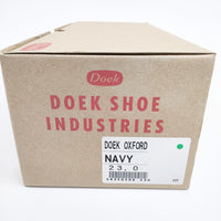 DOEK SHOE INDUSTRIES 新品 DOEK OXFORD スニーカー 23cm 定価14300円 スニーカー ネイビー レディース ドゥックシューインダストリーズ【中古】5-0625G◎#