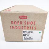 DOEK SHOE INDUSTRIES 新品 DOEK OXFORD スニーカー 23cm 定価14300円 スニーカー ネイビー レディース ドゥックシューインダストリーズ【中古】5-0625G◎#