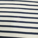 Toujours BORDER Boat Neck Half Sleeve Sh 定価26400円 ボーダーTシャツ カットソー ホワイト ネイビー レディース トゥジュー【中古】5-0531S♪