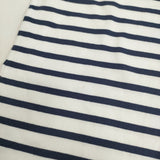 Toujours BORDER Boat Neck Half Sleeve Sh 定価26400円 ボーダーTシャツ カットソー ホワイト ネイビー レディース トゥジュー【中古】5-0531S♪