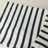 Toujours BORDER Boat Neck Half Sleeve Sh 定価26400円 ボーダーTシャツ カットソー ホワイト ネイビー レディース トゥジュー【中古】5-0531S♪