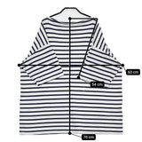 Toujours BORDER Boat Neck Half Sleeve Sh 定価26400円 ボーダーTシャツ カットソー ホワイト ネイビー レディース トゥジュー【中古】5-0531S♪