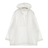 BEAUTY&YOUTH UNITED ARROWS ナイロン アノラックパーカー 定価18700円 1621-105-1769 シアー パーカー ホワイト レディース ビューティアンドユース【中古】5-1201M∞