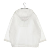 BEAUTY&YOUTH UNITED ARROWS ナイロン アノラックパーカー 定価18700円 1621-105-1769 シアー パーカー ホワイト レディース ビューティアンドユース【中古】5-1201M∞