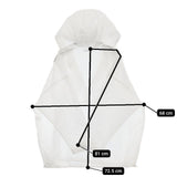 BEAUTY&YOUTH UNITED ARROWS ナイロン アノラックパーカー 定価18700円 1621-105-1769 シアー パーカー ホワイト レディース ビューティアンドユース【中古】5-1201M∞