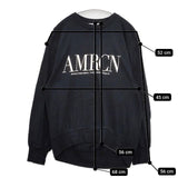 AMERICANA プリント リブ付き 長袖Ｔシャツ カットソー ロンＴ ブラック レディース アメリカーナ【中古】5-0712M∞