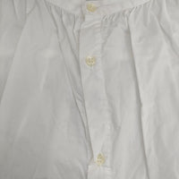 ICHI バンドカラー ギャザー sm191017 長袖 コットン ブラウス シャツ ホワイト レディース イチ【中古】5-0712M∞