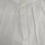 ICHI バンドカラー ギャザー sm191017 長袖 コットン ブラウス シャツ ホワイト レディース イチ【中古】5-0712M∞