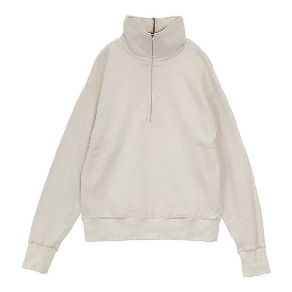 CELERI ハーフジップスウェット CA22-DEU01 コットン スウェット オフホワイト レディース セルリ【中古】5-0712M∞