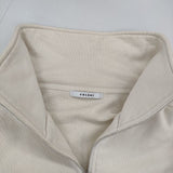 CELERI ハーフジップスウェット CA22-DEU01 コットン スウェット オフホワイト レディース セルリ【中古】5-0712M∞