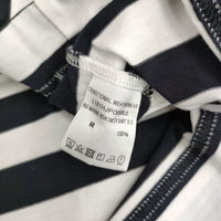 Traditional Weatherwear ビッグマリンボートネックTシャツ ボーダー 黒 白 レディース トラディショナルウェザーウェア【中古】5-0613S♪