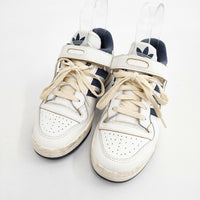 adidas FORUM 84 LOW 定価16500円 サイズ23.5cm Off White Shadow Navy スニーカー ホワイト ネイビー レディース アディダス【中古】5-0908G◎