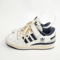 adidas FORUM 84 LOW 定価16500円 サイズ23.5cm Off White Shadow Navy スニーカー ホワイト ネイビー レディース アディダス【中古】5-0908G◎