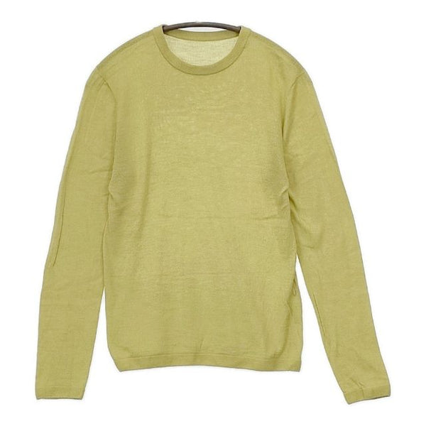 45R/45rpm コットン ニットソー 長袖Ｔシャツ カットソー ロンＴ イエロー レディース フォーティーファイブアールピーエム【中古】5-0712M∞