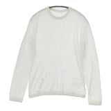 45R/45rpm コットン ニットソー 長袖Ｔシャツ カットソー ロンＴ ホワイト レディース フォーティーファイブアールピーエム【中古】5-0712M∞