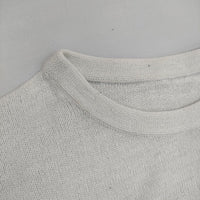 45R/45rpm コットン ニットソー 長袖Ｔシャツ カットソー ロンＴ ホワイト レディース フォーティーファイブアールピーエム【中古】5-0712M∞