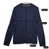 45R/45rpm コットン ニットソー 長袖Ｔシャツ カットソー ロンＴ ネイビー レディース フォーティーファイブアールピーエム【中古】5-0712M∞