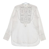 TODAYFUL キルティングドレスシャツ 定価14850円 ステッチ ブラウス シャツ ホワイト レディース トゥデイフル【中古】5-0724M∞