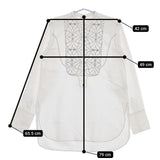 TODAYFUL キルティングドレスシャツ 定価14850円 ステッチ ブラウス シャツ ホワイト レディース トゥデイフル【中古】5-0724M∞