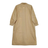 GYMPHLEX コットン ロングシャツワンピ ワンピース ベージュ レディース ジムフレックス【中古】5-0724M∞