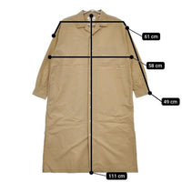 GYMPHLEX コットン ロングシャツワンピ ワンピース ベージュ レディース ジムフレックス【中古】5-0724M∞