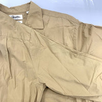 GYMPHLEX コットン ロングシャツワンピ ワンピース ベージュ レディース ジムフレックス【中古】5-0724M∞