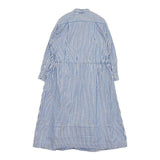 45R/45rpm ジンバオックスのシャツドレス ワンピース 定価39600円 ワンピース ブルー ホワイト レディース フォーティーファイブアールピーエム【中古】5-1106M∞